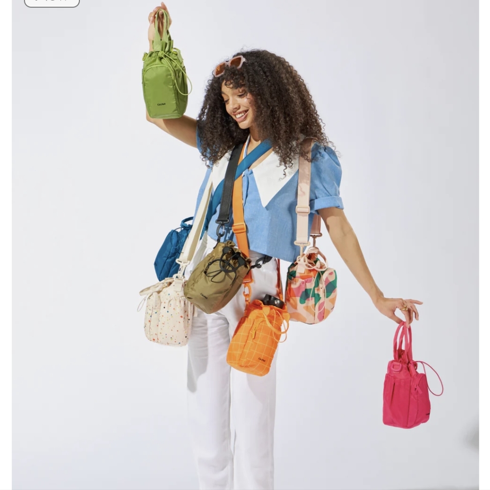 Calpak Water Bottle Holder Sling Crossbody Bag in Palm🌴